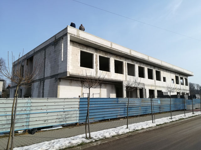 Budowa przedszkola w Gomunicach / Plac budowy