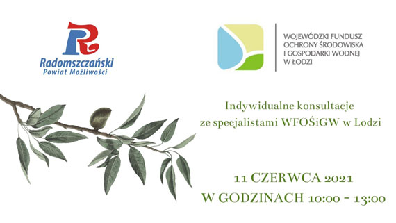 Plakat / Konsultacje ze specjalistami z WFOŚiGW Łódź