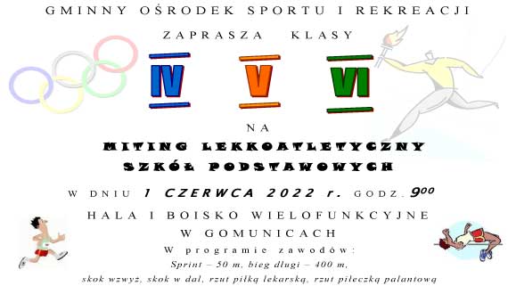 Plakat / Miting Lekkoatletyczny Szkół Podstawowych 2022