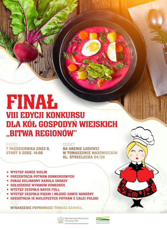 Plakat / Finał VIII edycji „Bitwy Regionów” 7 października w Tomaszowie Mazowieckim