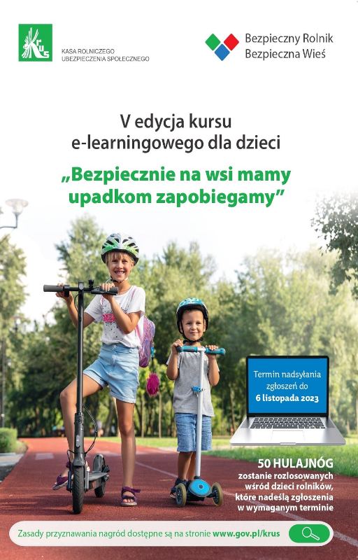 Grafika /  KRUS  V edycja kursu e-learningowego dla dzieci