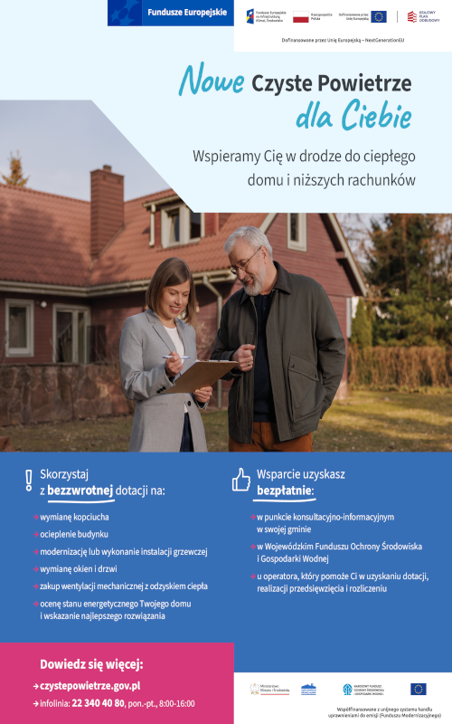 Grafika / Nowe Czyste Powietrze – więcej wsparcia, prostsze zasady