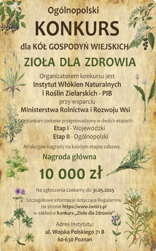 Grafika / Konkurs „Zioła dla Zdrowia” 