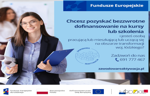 Grafika /  Nabór na dofinansowanie na kursy i szkolenia w ramach projektu Zawodowa reaktywacja