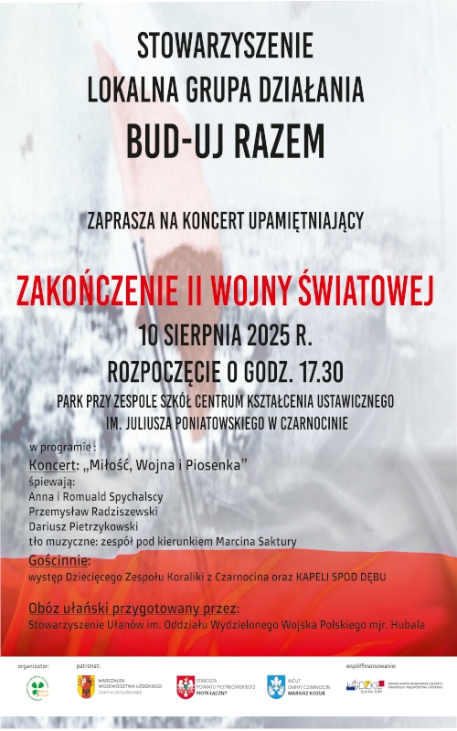 Plakat / Koncert upamiętniający zakończenie II wojny światowej