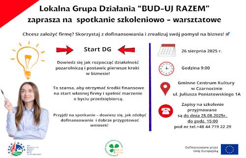 Grafika / BUD-UJ RAZEM Naboru wniosków w zakresie Rozwoju przedsiębiorczości poprzez podejmowanie pozarolniczej działalności gospodarczej