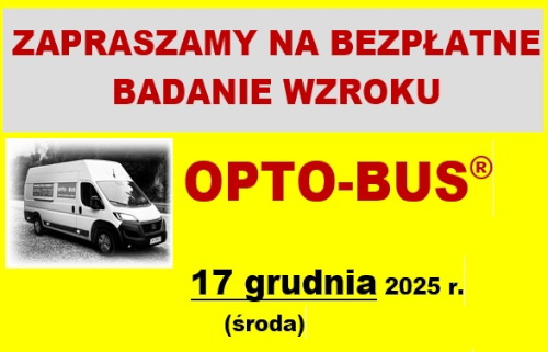 Grafika / OPTO-BUS Bezpłatne badanie wzroku