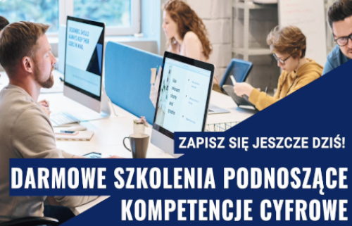 Grafika / Bezpłatne szkolenie podnoszące kompetecje cyfrowe