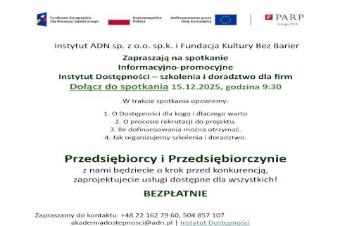 Grafika / Projekt Instytut Dostępności - szkolenia i doradztwo dla firm