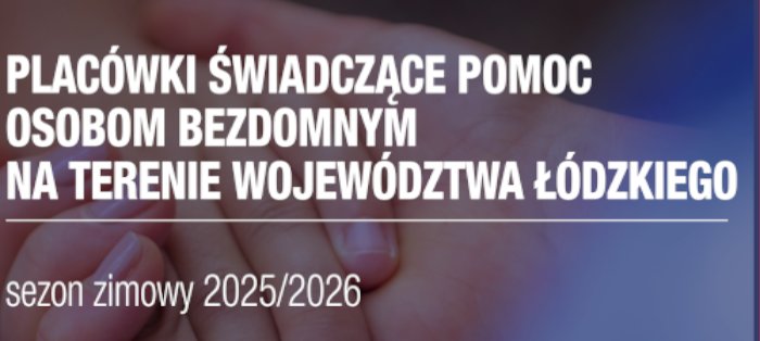 Grafika / Placówki świadczące pomoc osobom bezdomnym na terenie województwa łódzkiego
