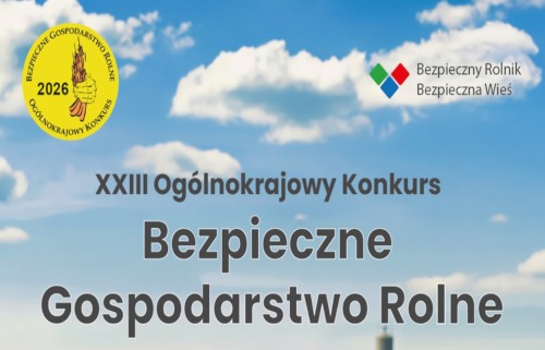 Grafika / KRUS zaproszenie do konkursu Bezpieczne Gospodarstwo Rolne 2024