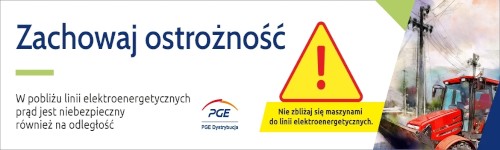 Grafika / PGE Dystrybucja - Akcja informacyjna dot. bezpiecznych prac przy urządzeniach elektroenergetycznych
